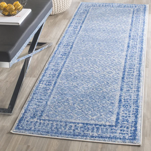 Safavieh Adirondack ADR110D 2&6x22 x 10&0x22 Runner Silver - Blue Area Rug