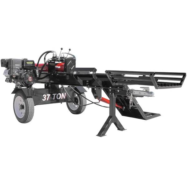 Titan Towable Hydraulic Deluxe Log Wood Splitter 37 Ton w/ Log Lift 420cc