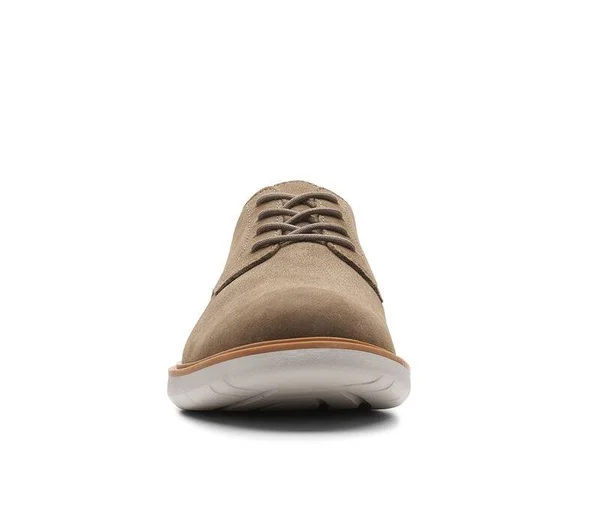 Clarks Men's Draper Lace Up Oxford, Size: 9.5, Olive Suede