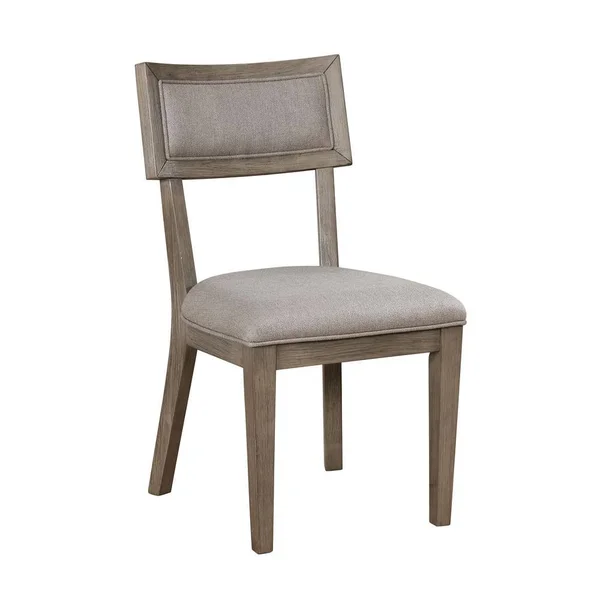 Furniture of America Idyllwild Gray Upholstered Side Chairs (Set of 2)