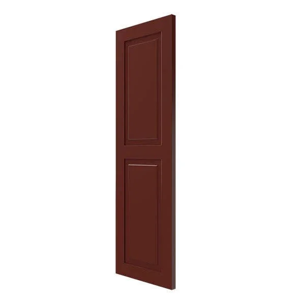 Ekena Millwork CWR15X048CRC 15x22W x 48x22H Exterior Composite Raised Panel Shutters (Per Pair), Cottage Red