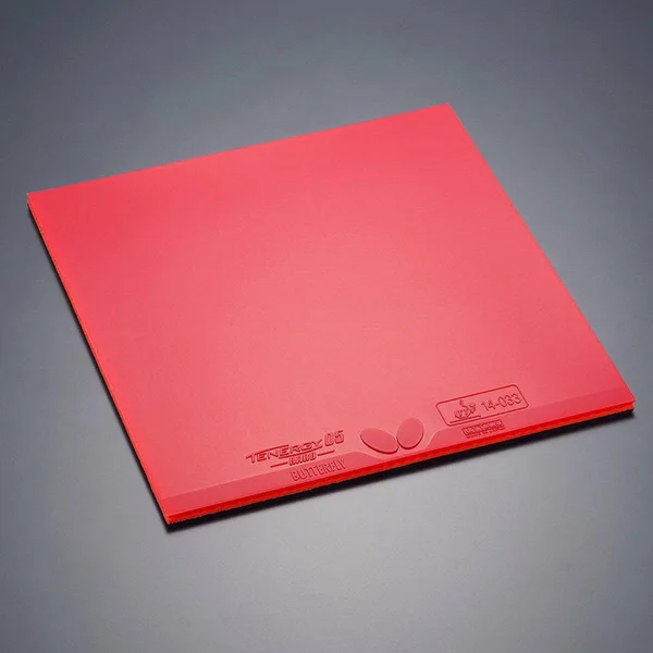 Butterfly Tenergy 05 Hard Table Tennis Rubber Red - 2.1 mm