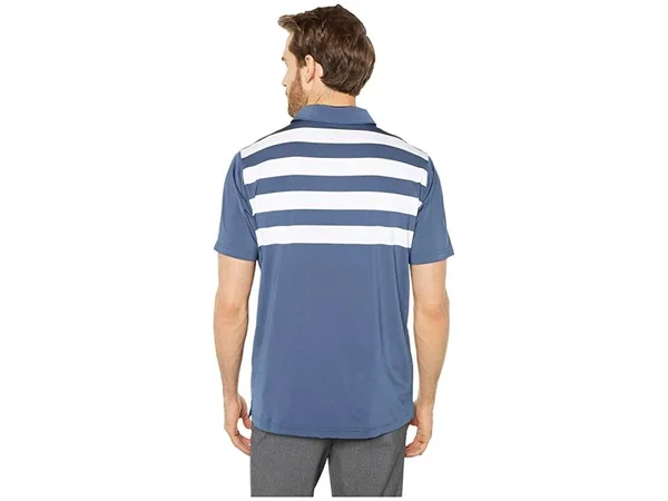 Puma Men's Pars and Stripes Golf Polo, Large, Blue