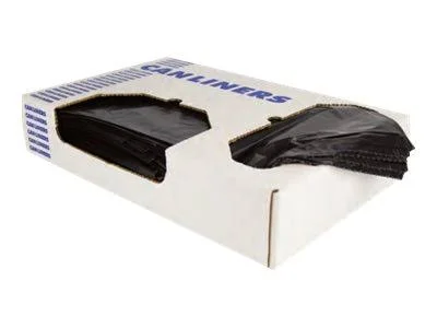 Heritage Low-Density Repro Can Liner 60 Gal 2 Mil 38 x 58 Black 100/Carton