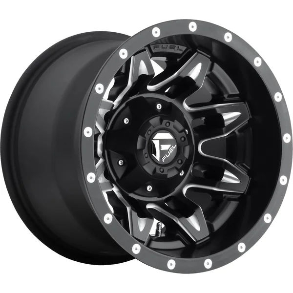 Fuel Lethal Series D567 Matte Black Milled Wheel D56715000437