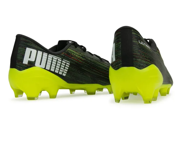 Puma Ultra 2.2 FG Soccer Cleats - Black - White & Yellow Alert - 10 - Each