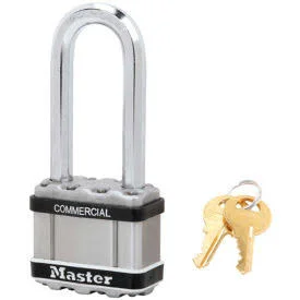 Master Lock NO. M5KALJSTS Magnum Laminated Steel Padlock Keyed Alike - Pkg Qty 24