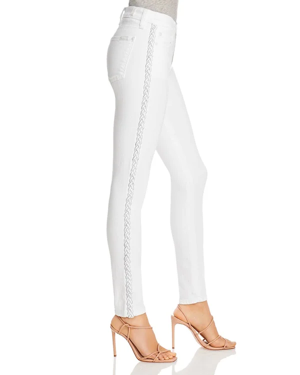 7-For-All-Mankind The Ankle Skinny in Clean White Clean White, 28
