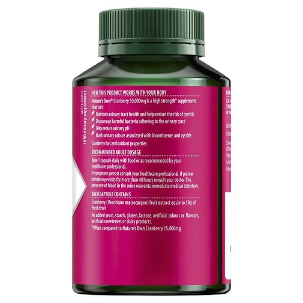 Nature&s Own High Strength Cranberry 50000 90 Capsules