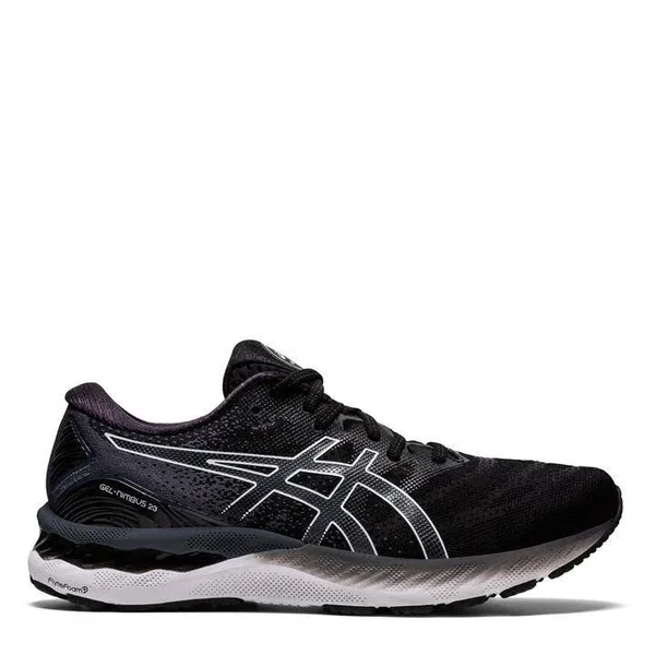 Asics Men's Nimbus 23 - Black - White - 9 - 2E