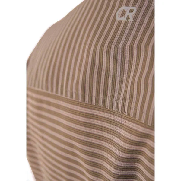 Club Ride Apparel Men's Vibe Shirt - Merlot Stripe - XL