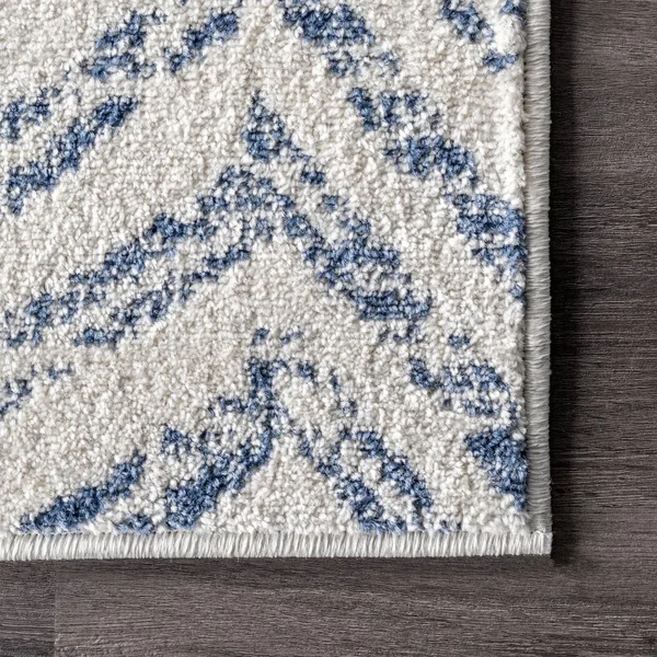 nuLOOM Rosanne Geometric Runner Rug - 2& 6x22 x 12&, Blue