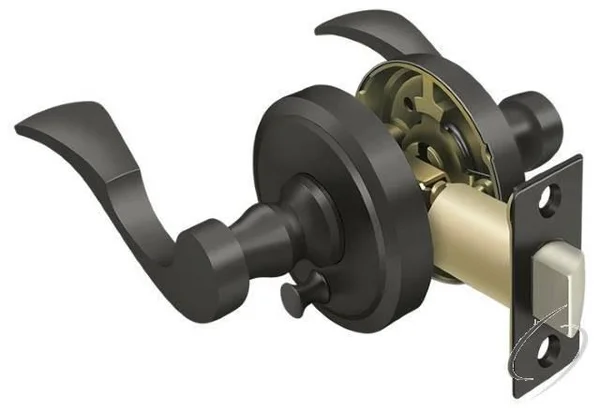 Deltana - Lacovia Lever Privacy Right Hand Oil-Rubbed Bronze