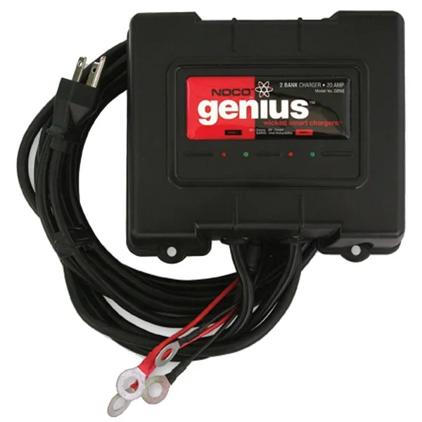 NOCO Gen2 Genius 20A Onboard Battery Charger - 2 Bank