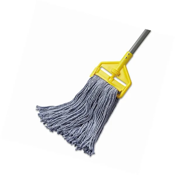 Boardwalk Mop Head, Standard Head, Cotton-synthetic Fiber, Cut-End, #20, Blue, 12-carton