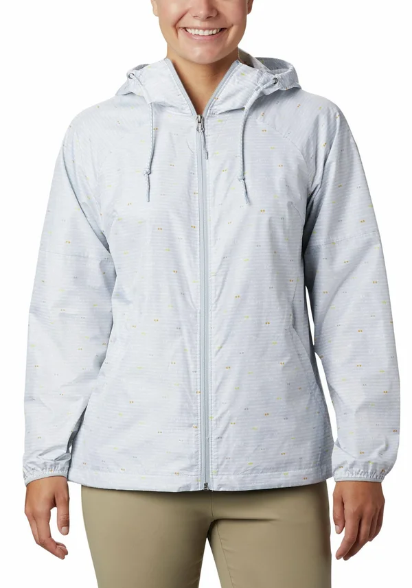 Columbia Women's Side Hill Printed Windbreaker, Cirrus Grey Between The Lines Print, Small