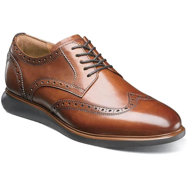 Florsheim Fuel Wingtip Oxford 9 Men's Cognac
