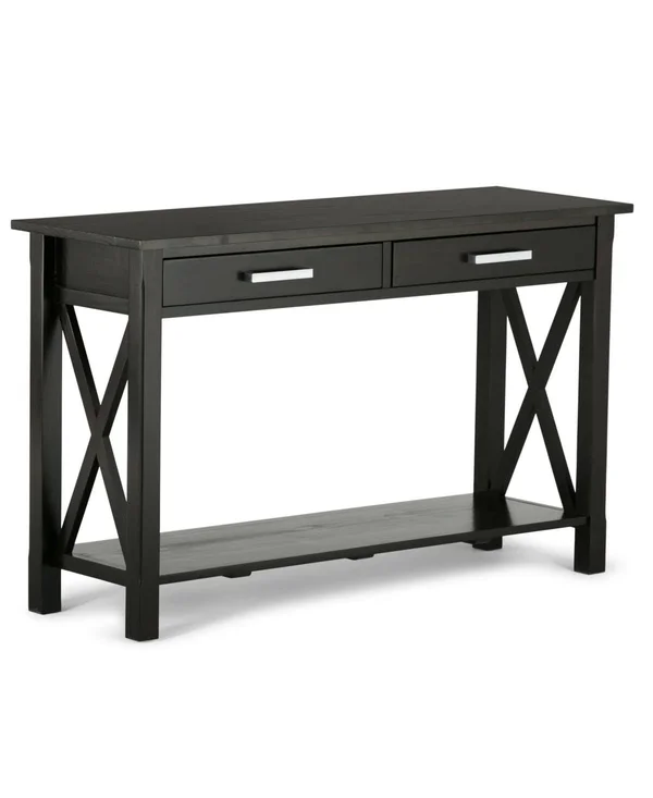 Simpli Home Kitchener Console Sofa Table, Brown