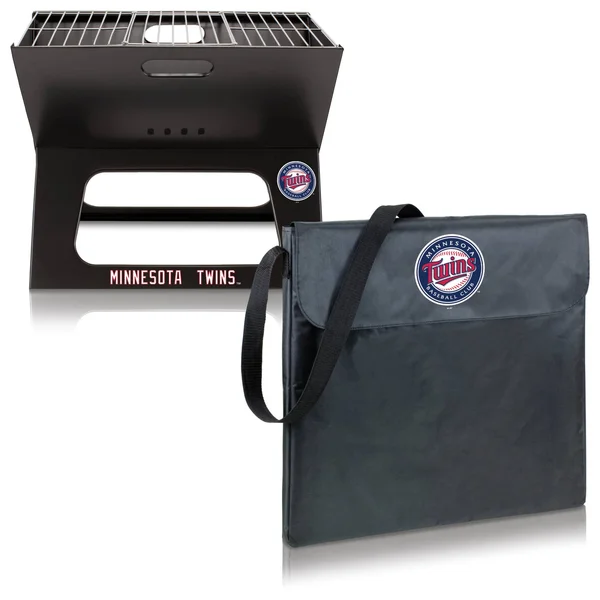 Picnic Time Portable Charcoal X-Grill - Minnesota Twins