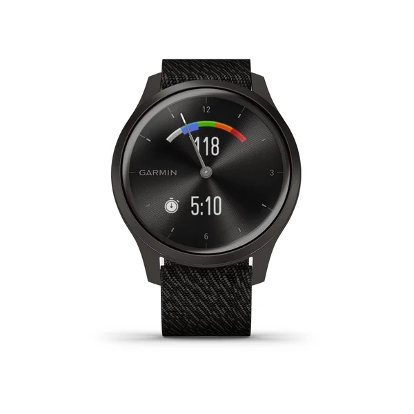 Garmin v韛omove Style - Smart Watch with Heart Rate Monitor - Black Pepper