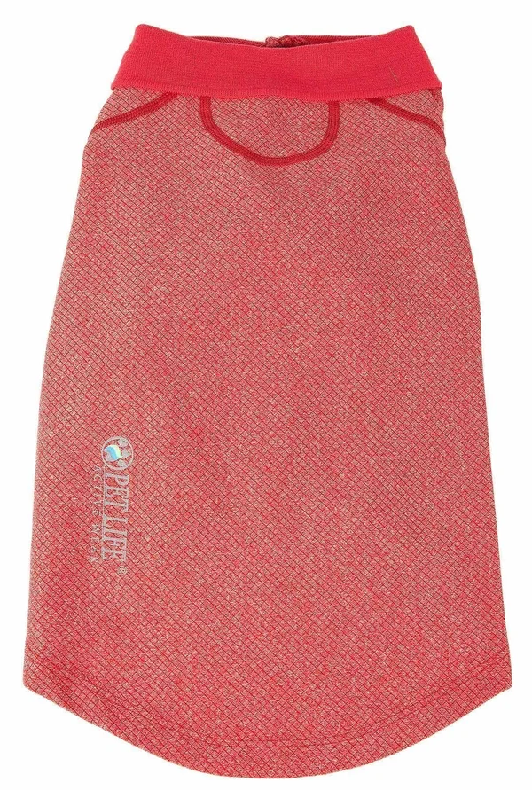 Pet Life Active &Fur-Flexed& Relax-Stretch Wick-Proof Performance Dog Polo T-Shirt - Navy, X-Small