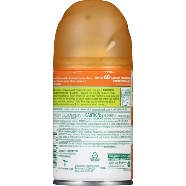 Air Wick FreshMatic Ultra Automatic Spray Refill, Island Paradise Fragrance - 6.17 oz