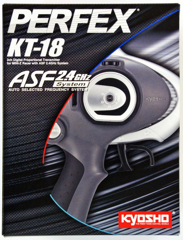Kyosho Perfex KT-18 ASF 2.4GHz Transmitter for Mini-Z Racer Black