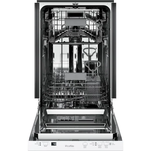 GE Profile PDT145SGLWW Built-In 18x22 Dishwasher - White