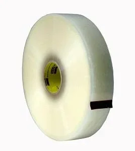 2x22 x 1000 yds. Clear 3M 372 Carton Sealing Tape - 6/Case