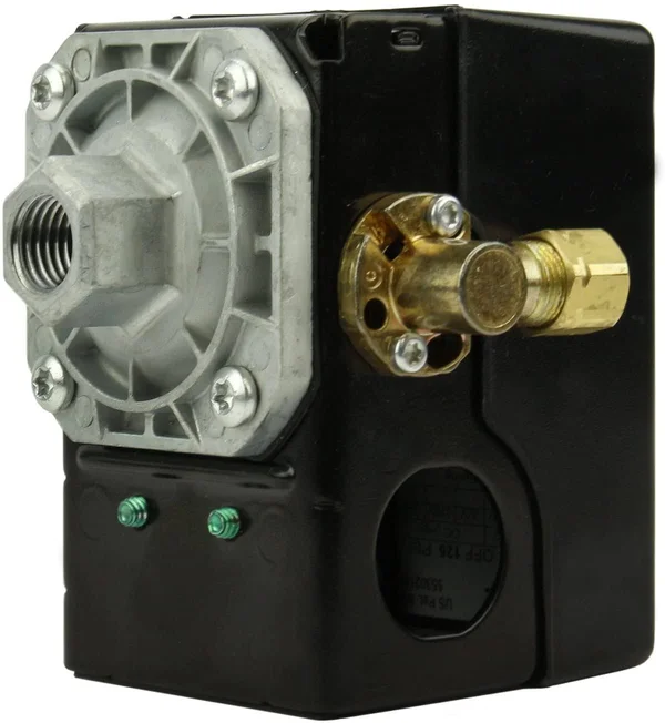 Pressure Switch for Air Compressor Made by FURNAS, Hubbell 69JF7LY 95-125 Port
