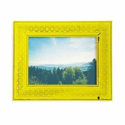 Mohler Flower Power Picture Frame Rosalind Wheeler Color: Pale Yellow, Picture Size: 12x22 x 14x22