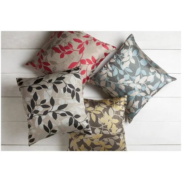 18x22 Topaz Yellow and Gray Brown Decorative Throw Pillow - Down Filler