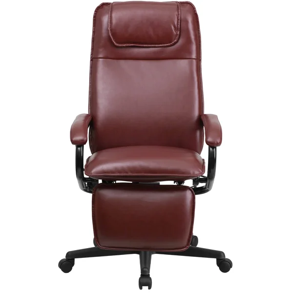 High Back Leather Executive Reclining Office Chair Black