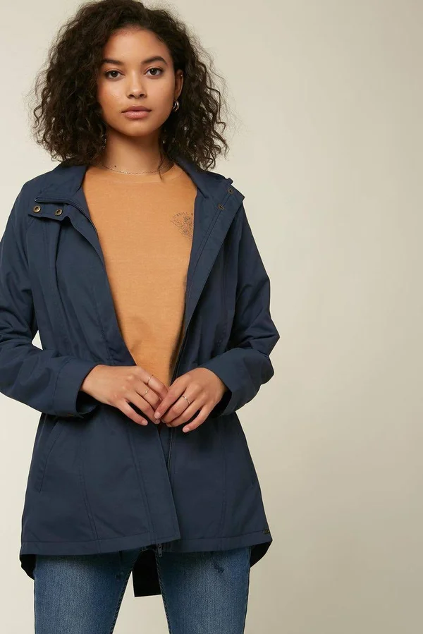 O&Neill Gayle Rain Jacket Women's Mood Indigo - L