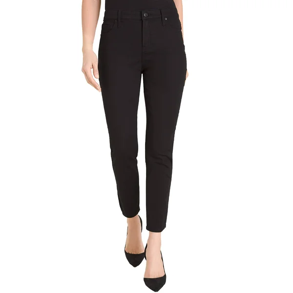 Chico&s Women's So Slimming Girlfriend Ankle Jeans, Black