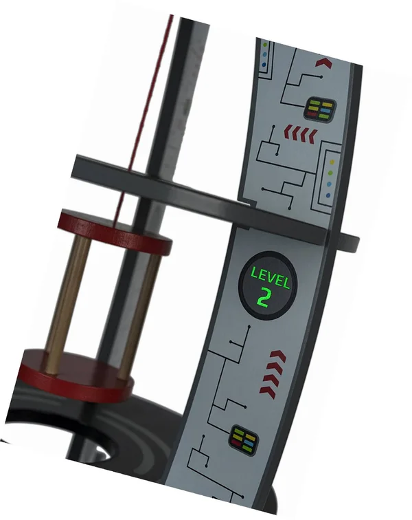 Pidoko Kids Space Ship Rocket Center - Includes Astronauts and Accessories - Wooden Doll House Station Playset - Spaceship Toys, 32.0" x 16.0" x 16.0"