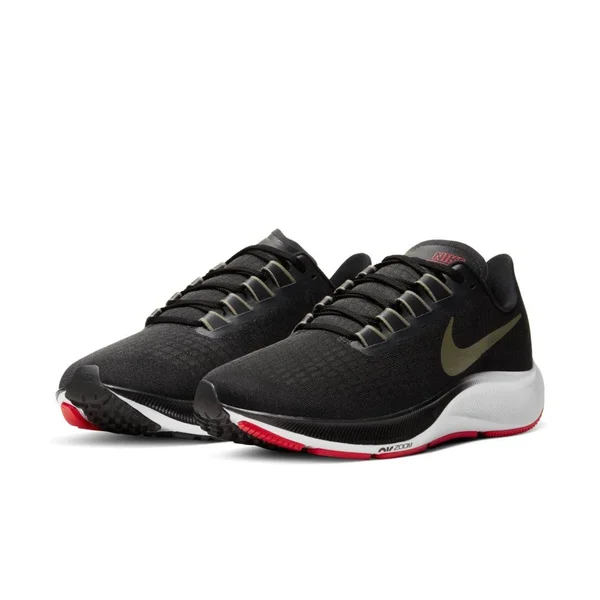 Nike Air Zoom Pegasus 37 Black/Olive Men's Running Shoes - Size: 7.5