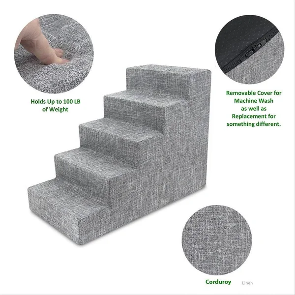 CertiPUR-US Certified Foam Pet Steps/stairs for Dogs & Cats by Best Pet Supplies