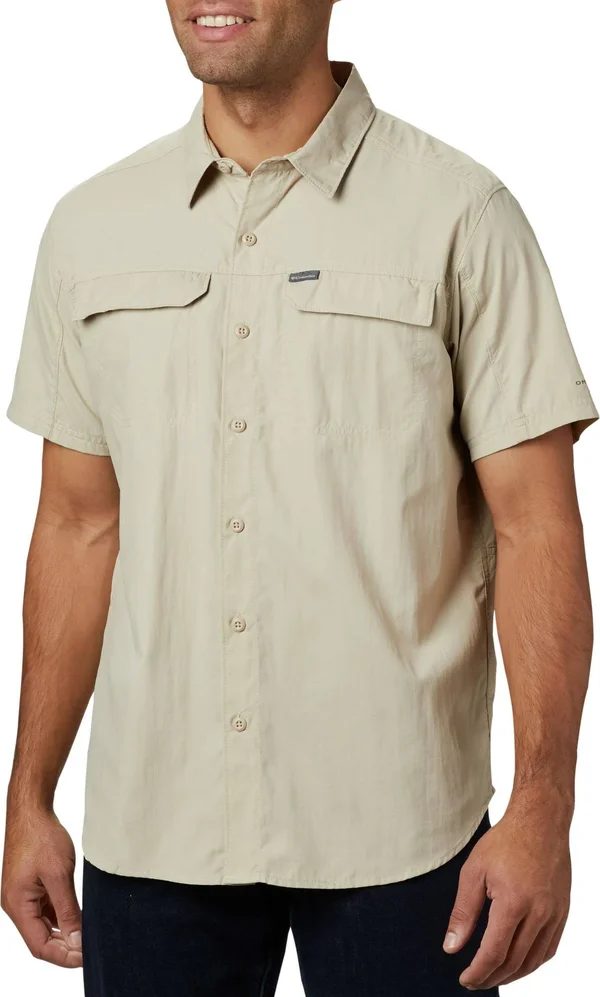 Columbia Men's Silver Ridge 2.0 Long Sleeve Shirt, Fossil, XXL