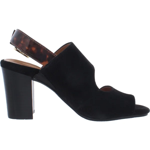 Vionic Bianca Womens Suede Ankle Strap Block Heels - Wine