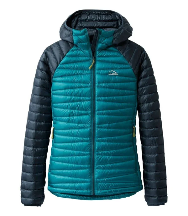Women's Ultralight 850 Down Hooded Sweater - Colorblock Multi Color Extra Small, L.L.Bean