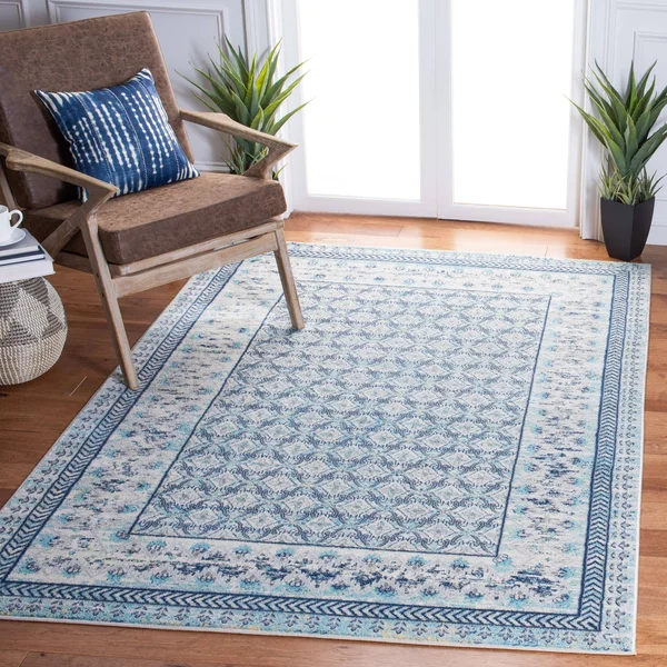Safavieh Brentwood Gusta Traditional Oriental Rug - 6& x 9& - Ivory/Aqua