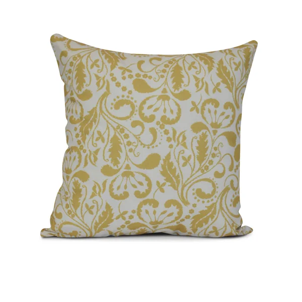 20x22 Yellow and White Aurora Throw Pillow Down-Alternative Filler