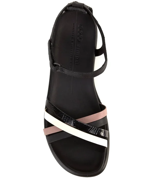 Ecco Simpil Womens Ankle Sandal Size 5 Multicolor Black