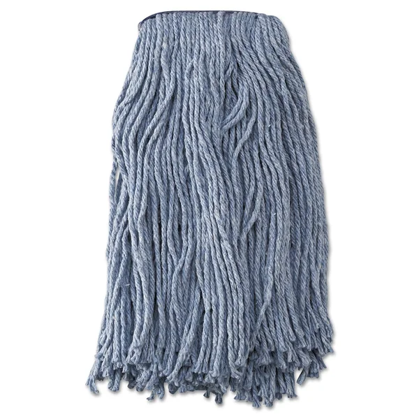 Boardwalk Mop Head, Standard Head, Cotton-synthetic Fiber, Cut-End, #20, Blue, 12-carton