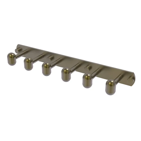 Allied Brass Tango Antique Brass 6-Position Tie & Belt Rack