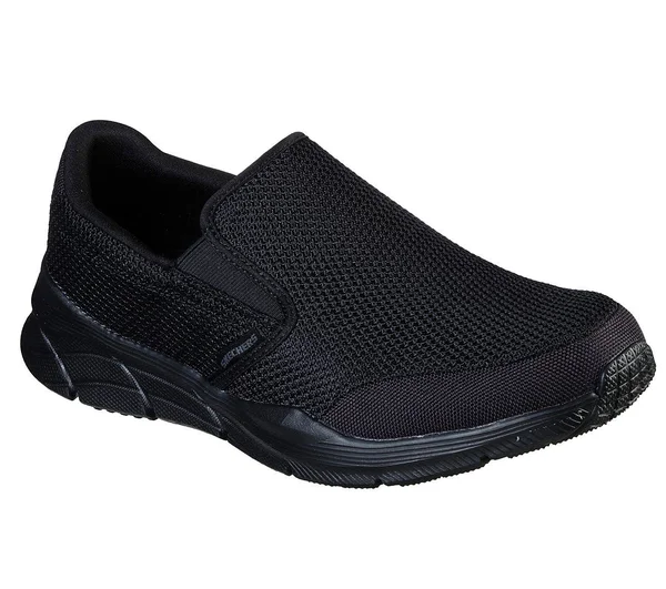 Skechers Men's Relaxed Fit Equalizer 4.0 Krimlin Slip-On, Black/Black