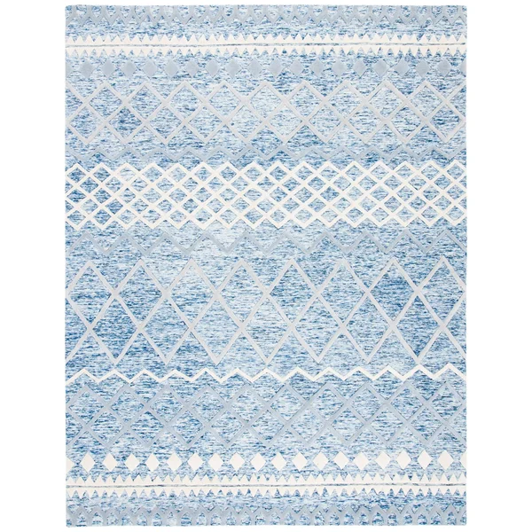 Safavieh Glamour Rug Collection GLM634A - Ivory - Grey - 9& x 12&