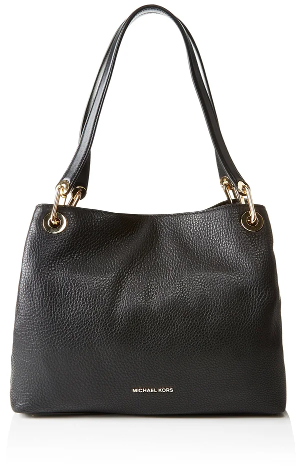 Michael Kors Raven Large Leather Shoulder Bag - Black - 13.5 x 10 x 5.5