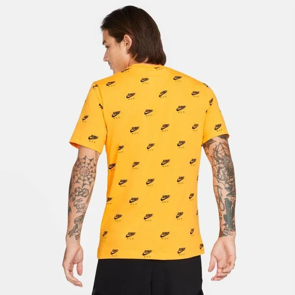 Jordan Mens Jumpman AOP T-Shirt - University Gold/Black/White Size L